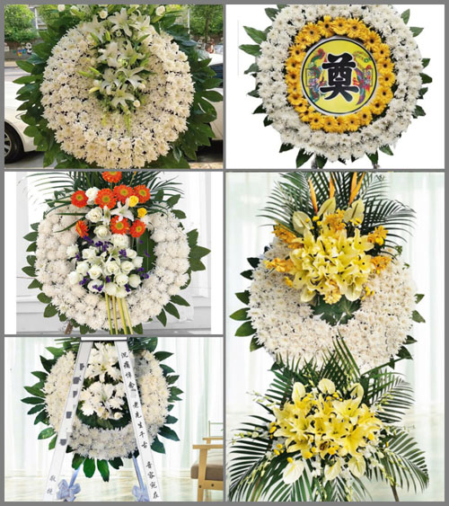 广东广州市花都区新华街道五华村花圈速递